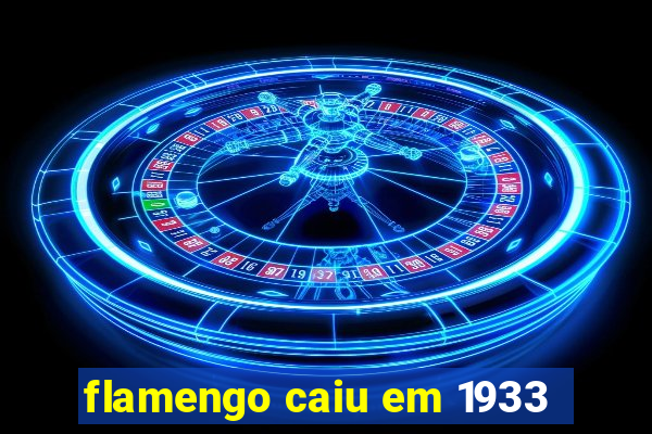 flamengo caiu em 1933